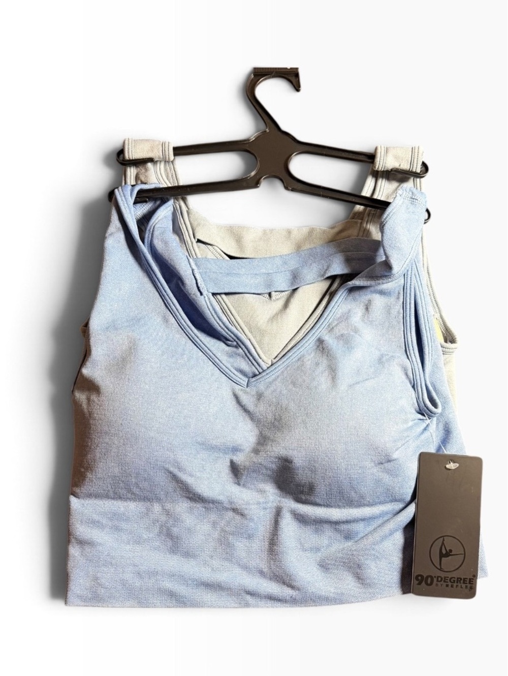 90 degrees set of two stonewashed seamless pullover bra tank size S $58 NWT